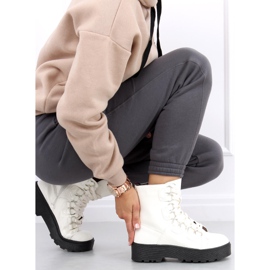 Bottines à lacets Hean Blanco blanche 1