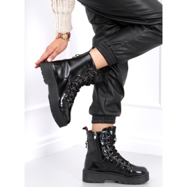 Bottines à lacets Hean Negro le noir 1