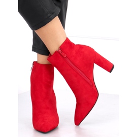 Bottines à talons hauts Line Red rouge 5