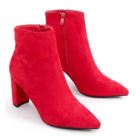 Bottines à talons hauts Line Red rouge 1