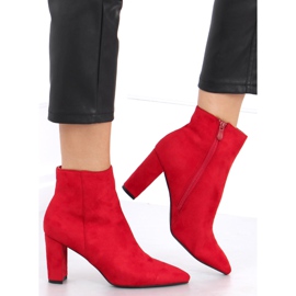 Bottines à talons hauts Line Red rouge 2