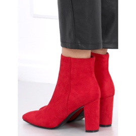 Bottines à talons hauts Line Red rouge 3