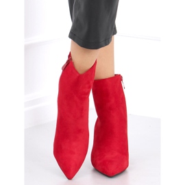 Bottines à talons hauts Line Red rouge 4
