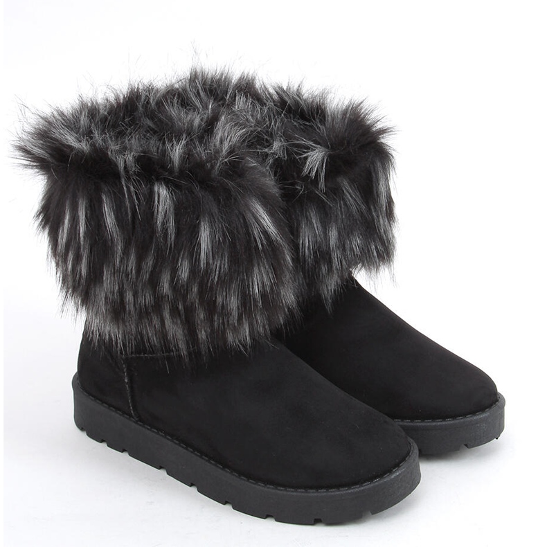 Bottes de neige avec fourrure de Else Black le noir 2