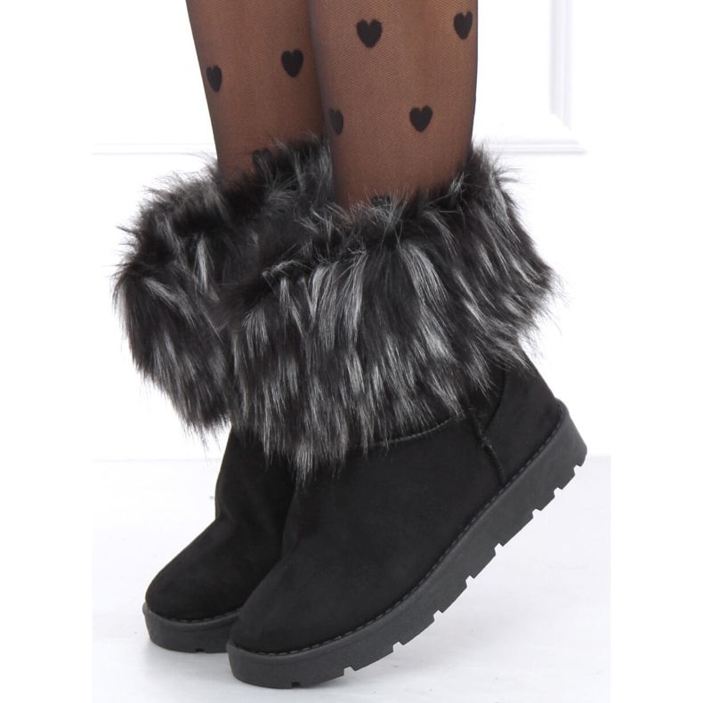 Bottes de neige avec fourrure de Else Black le noir 1