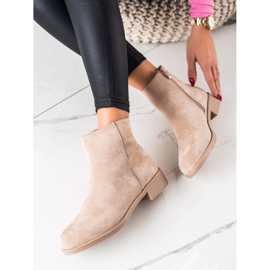 Mannika Bottes en daim classiques beige 4