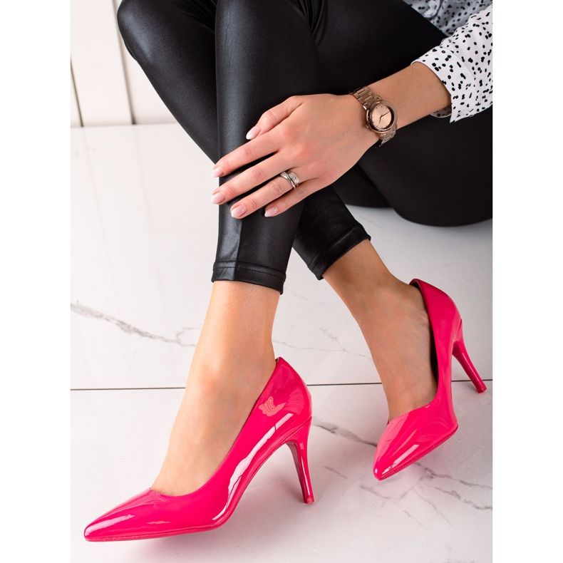 Best Shoes Escarpins Laqués Roses 1 Best Shoes Escarpins Laqués Roses 1