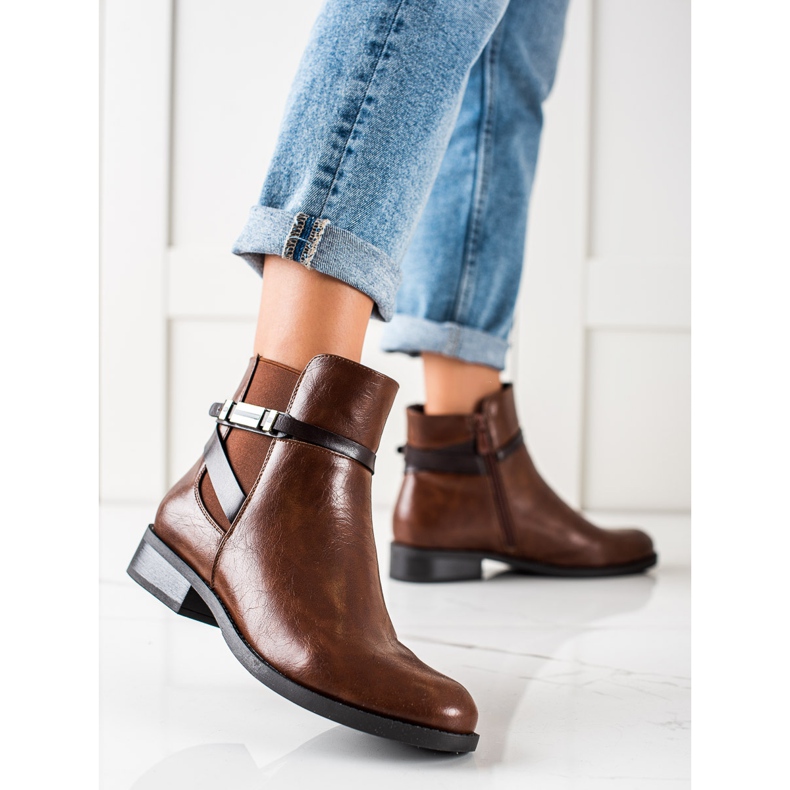 W. Potocki Bottines Potocki marron élégantes brun 1