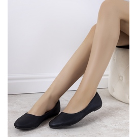 Ballerines noires en éco-daim Silma 2