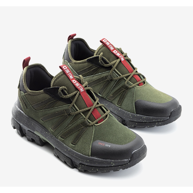 Chaussures de trekking Big Star homme Gisberto vertes 1