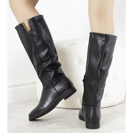 Bottines compensées noires Zavala le noir 3