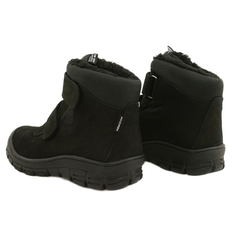 Bottes Imperméables Noires avec Velcro Mazurek 1360 4