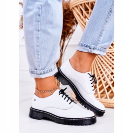 Chaussures Oxfords Femme Maciejka Cuir Laqué Blanc 04087-11 1