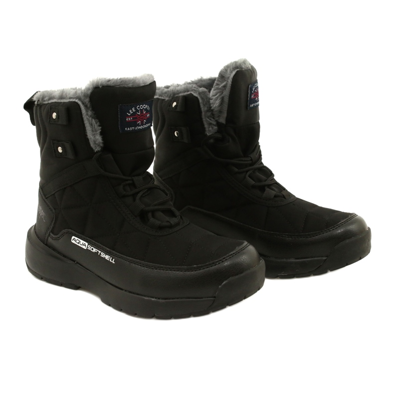 Bottes de neige pour femmes sur Softshell Lee Cooper LCJ-21-17-0590L noir noir 4