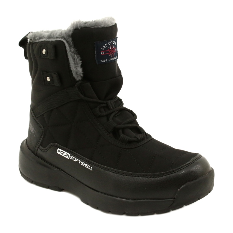 Bottes de neige pour femmes sur Softshell Lee Cooper LCJ-21-17-0590L noir noir 1