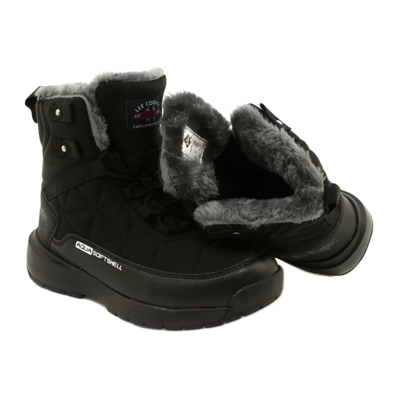 Bottes de neige pour femmes sur Softshell Lee Cooper LCJ-21-17-0590L noir noir 5