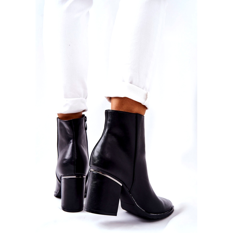 POTOCKI Bottes Airah noires classiques à talons hauts 4