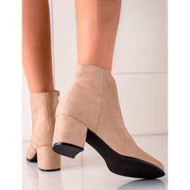 Lovery Bottes en daim beiges 2