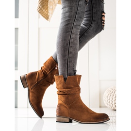 Evento Bottes de cowboy en daim brun 1