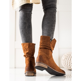 Evento Bottes de cowboy en daim brun 3