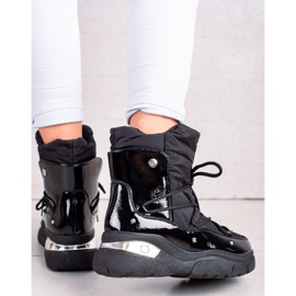 W. Potocki Bottes de neige classiques Potocki noires le noir 1