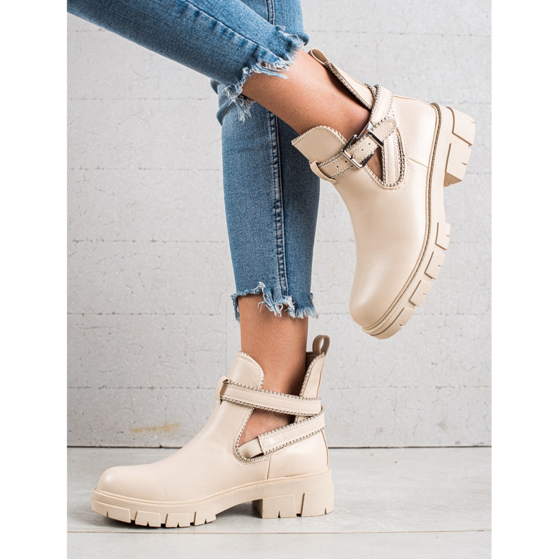 Bestelle Travailleurs à enfiler à la mode beige 1 Bestelle Travailleurs à enfiler à la mode beige 1