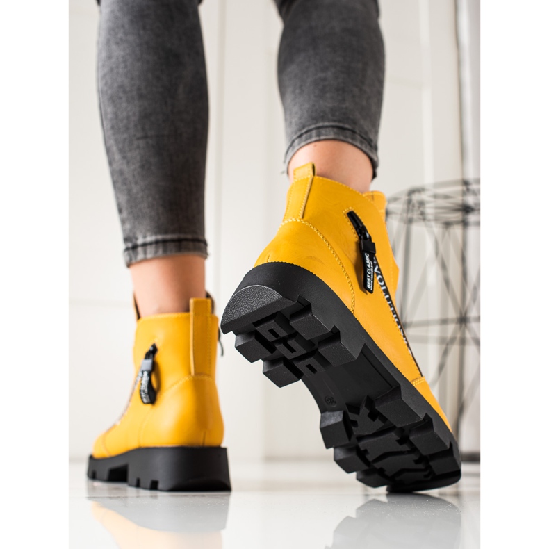 Sergio Leone Ouvriers de la mode jaune doré 1