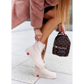 PS1 Bottines Femme Sur La Plateforme Beige Charlee 2 PS1 Bottines Femme Sur La Plateforme Beige Charlee 2