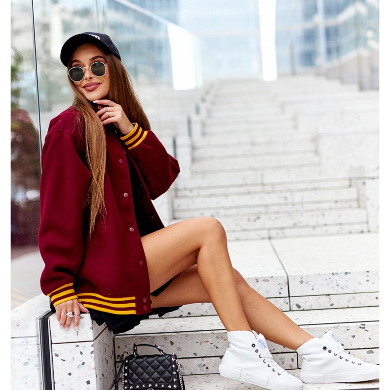 Baskets pour femmes Big Star II274156 Blanc isolé blanche 2