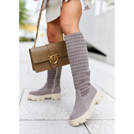 PA2 Boots Daim Ajourées Marron Clair Eldime brun 3