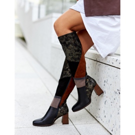 Bottes Maciejka Marron Avec Fermeture 05240-02 brun noir 2