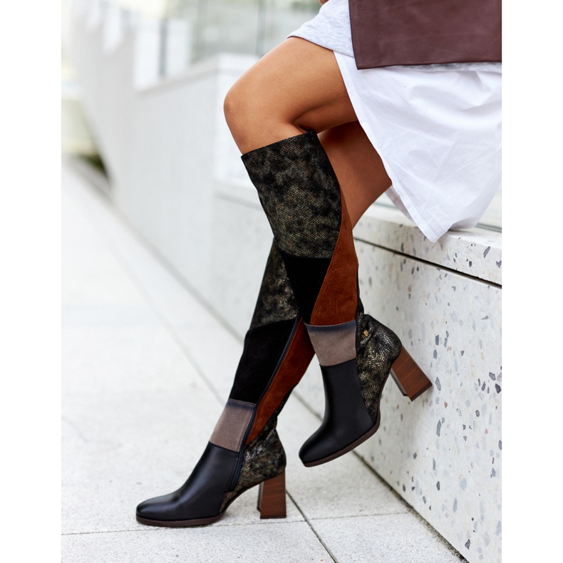Bottes Maciejka Marron Avec Fermeture 05240-02 brun noir 2