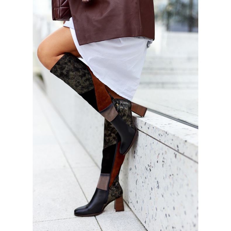 Bottes Maciejka Marron Avec Fermeture 05240-02 brun noir 1