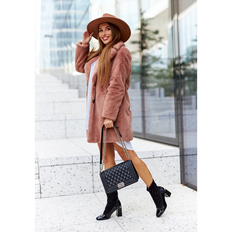 Bottes en cuir sur un poteau Laura Messi noir 2262 1