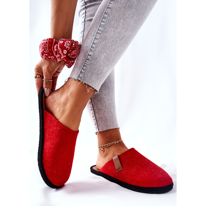 Big Star Chaussons d'intérieur femme Panto Fino II267002 Rouge-Marron brun 2 Big Star Chaussons d'intérieur femme Panto Fino II267002 Rouge-Marron brun 2