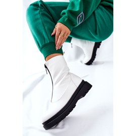PE1 Bottes pour femmes avec fermeture éclair Blanc Tierra 1