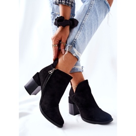 PM1 Bottines à Talons Femme Noir Meliori 2