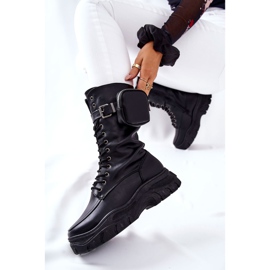Bottines Plateformes Issanti Noires Avec Rein le noir 3