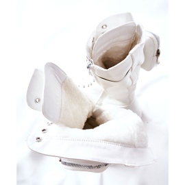 Bottines Plateformes Issanti Blanches Avec Rein 5