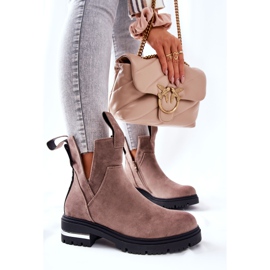 PS1 Bottines chaudes Bottines Jodhpur Avec fermeture éclair Cappucino My Way kaki 5