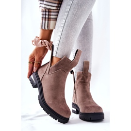 PS1 Bottines chaudes Bottines Jodhpur Avec fermeture éclair Cappucino My Way kaki 7