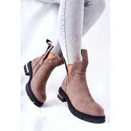 PS1 Bottines chaudes Bottines Jodhpur Avec fermeture éclair Cappucino My Way kaki 4