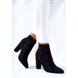 PS1 Bottines en daim noires Rinasa sur un poteau le noir 2