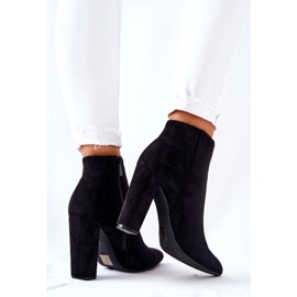 PS1 Bottines en daim noires Rinasa sur un poteau le noir 1