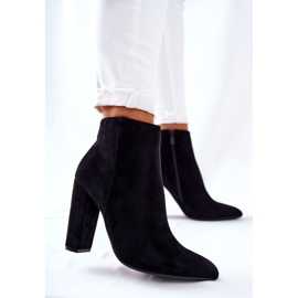 PS1 Bottines en daim noires Rinasa sur un poteau le noir 3
