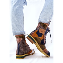 Bottes Jodhpur en cuir multicolore Maciejka 05095-39 2