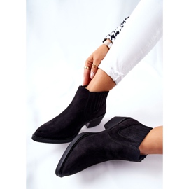 Bottines à enfiler en daim noires Assanella le noir 7