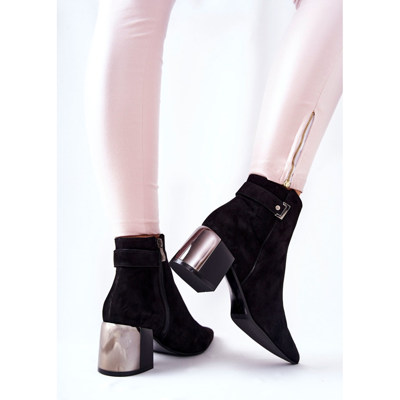 Bottes en cuir sur un poteau Laura Messi noir 2354 le noir 1 Bottes en cuir sur un poteau Laura Messi noir 2354 le noir 1