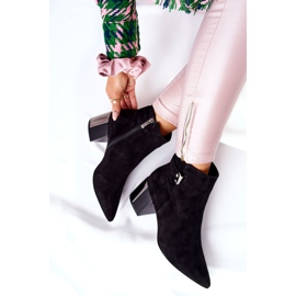 Bottes en cuir sur un poteau Laura Messi noir 2354 le noir 2