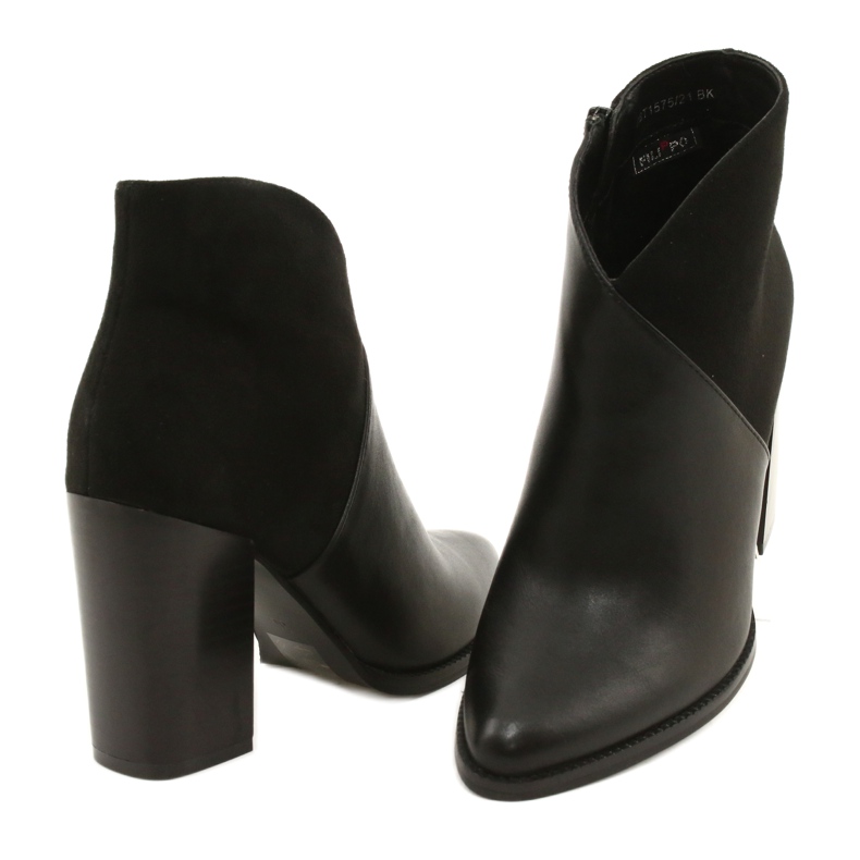 Bottes sur le poteau Noir Filippo DBT1575 / 21 BK 5